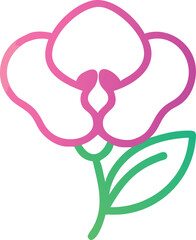 Pansy, Morning Glory, Bleeding Heart, Sweet Pea , Gerbera Daisy, Calla Lily, Helenium, Yarrow, Lantana, Columbine, Goldenrod, Clematis, Borage, Chrysanthemum (Mum), flower logo Icon, flower logo Icon