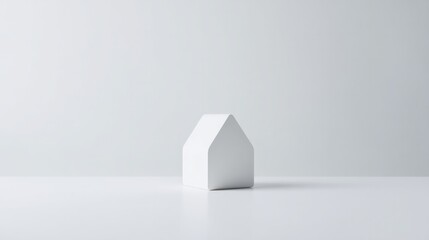 single 3d abstract home decor piece sits elegantly isolated on white background