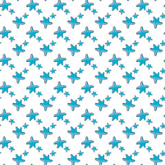 Starfish Farm Seamless Vector Pattern Design