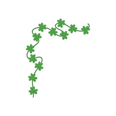 Clover leaf frame border for st patrick's day decoration