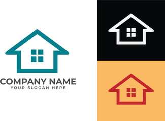 house arrow abstract construction logo, arrow home with vector file