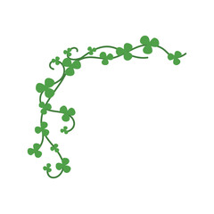 Clover leaf frame border for st patrick's day decoration