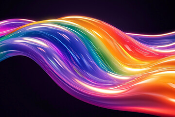 Vibrant rainbow colors on a solid background with a smooth gradient effect. Pride wallpaper