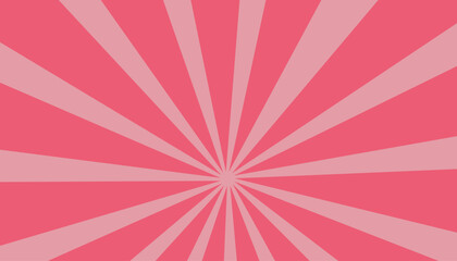 Pop art pink dotted background. Retro backdrop with sun rays in comic book style.. Sunburst halftone illustration. Pixelated overlay texture poster, banner.