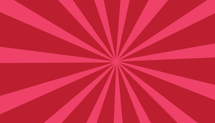 Pop art pink dotted background. Retro backdrop with sun rays in comic book style.. Sunburst halftone illustration. Pixelated overlay texture poster, banner.