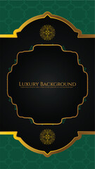 Elegant luxury label background with gold foil elements and dark textured backdrop. Perfect for premium branding and high-end packaging.
