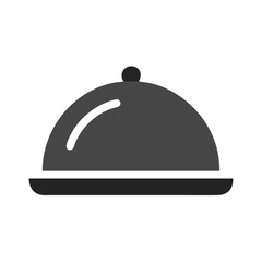 Covered Food Platter Serving Dish Icon Design