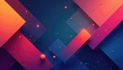 Abstract geometric shapes creating a visual rhythm , digital, style
