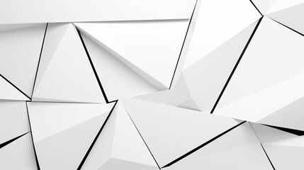 White background with sharp geometric lines, glowing futuristic tech structure, ideal for modern digital displays.

