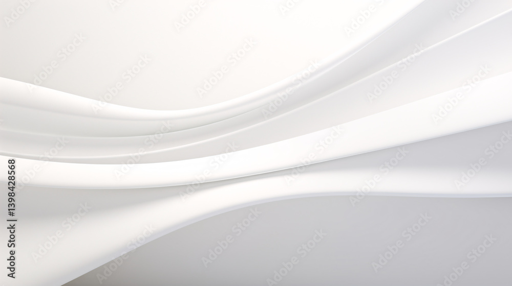 Poster A subtle and elegant white background with soft gradients, ideal for futuristic web presentations, high-tech displays, or minimalist design banners.

