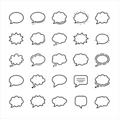 Versatile Speech Bubble and Burst Icons for Social Media and Graphics