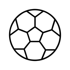 Obraz premium Soccer ball illustration vector graphic for sports equipment and game design element icon