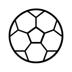 Fototapeta premium Soccer ball illustration graphic vector design for sports equipment and game activities icon