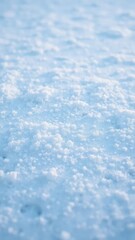 Delicate snowflakes settle on snowy landscape, peaceful, settle