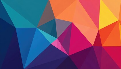 Geometric abstract shapes, vibrant color scheme, seamless tiling , background, structure, vibrant