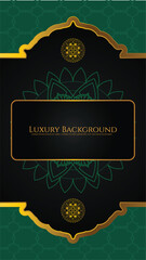 Premium label frame set against a dark gradient background, accented with fine gold lines and elegant typography space.
