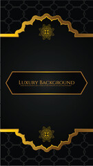 Premium label frame set against a dark gradient background, accented with fine gold lines and elegant typography space.
