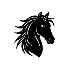 horse silhouette vector