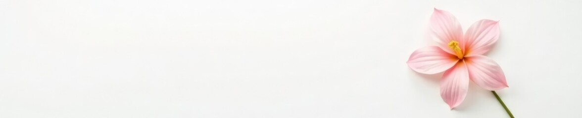 Single large flower against a clean white background, flower, clean