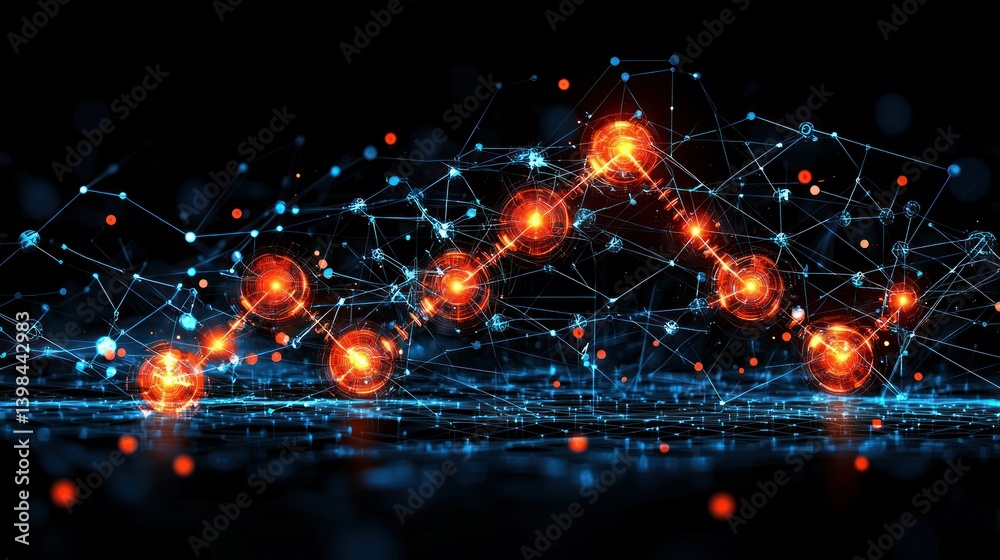 Poster abstract network connection: digital nodes and interconnections