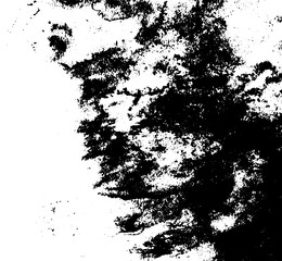 Rustic splash texture. Abstract background. Weathered surface and shape. PNG graphic illustration with transparent background.