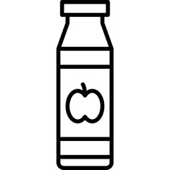 Apple Juice Icon Vector Element