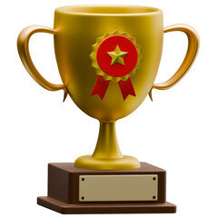 3D Trophy illustration