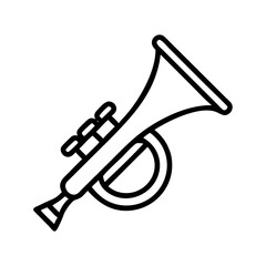 Find a trumpet illustration vector graphic download for music instrument trumpet players and bands © IsratJahan