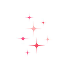 Mothers day stars for greeting card decoration 