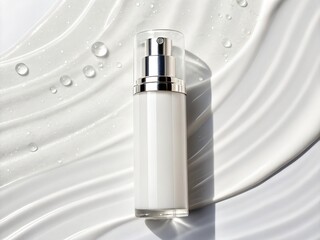 Silkrise Dew Renewal Emulsion — A Hydrating Lotion with Satin Finish, Highlighted in Glossy Minimalist Cosmetics Product Backgrounds and Mockups
