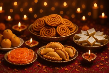 Diwali Sweet Treats & Food Spread