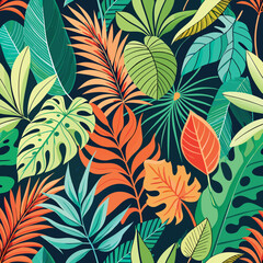 Tropical Leaves Pattern