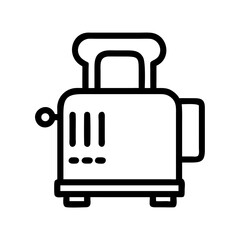 Pop-Up Toaster with Lever Handle Icon Design
