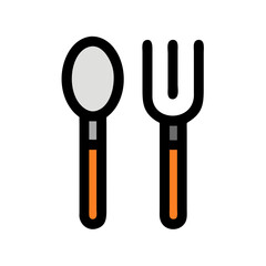 Spoon and Fork Icon Design