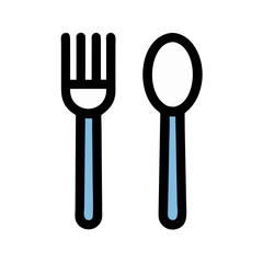 Spoon and Fork Icon Design
