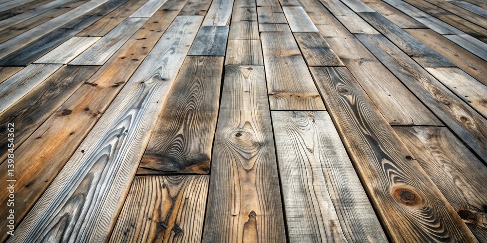 Poster rustic weathered wood planks a textured background of reclaimed lumber with varied tones and grain p