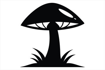 Adaptogen Mushroom Silhouette