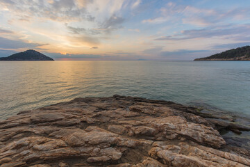 Paradise beach at sunrise. Greece