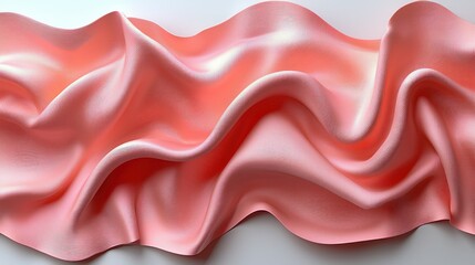 Fototapeta premium Abstract Pink Fabric Drapery: A Study in Texture and Light