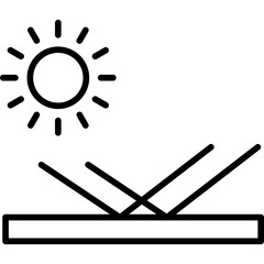 Reflecting Icon Vector Element