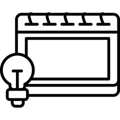 Day To Day Learning Icon Vector Element