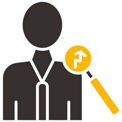 Employee Analytics Color Icon, Employee Analytics Icon – HR Data, Staff Insights, Workforce Analysis Symbol
