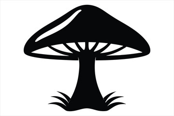 Adaptogen Mushroom Silhouette