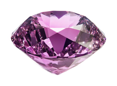 Gemstone reflection bright isolated on transparent background, png