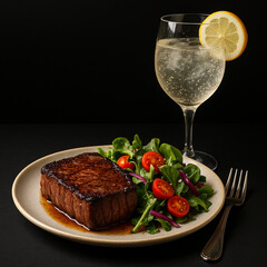 beef steak with vegetables