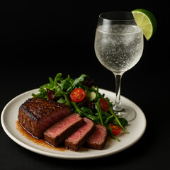 beef steak with vegetables