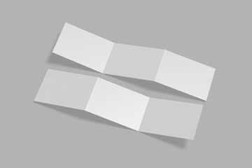 Landscape Brochure for design mockup 3D rendering