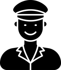 Chauffeur icon stock vector illustration