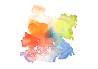 Watercolour coloured background in vector.