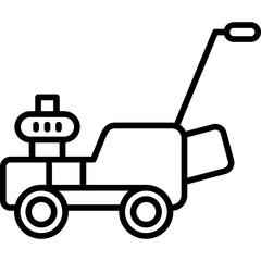 Mower Icon Vector Element